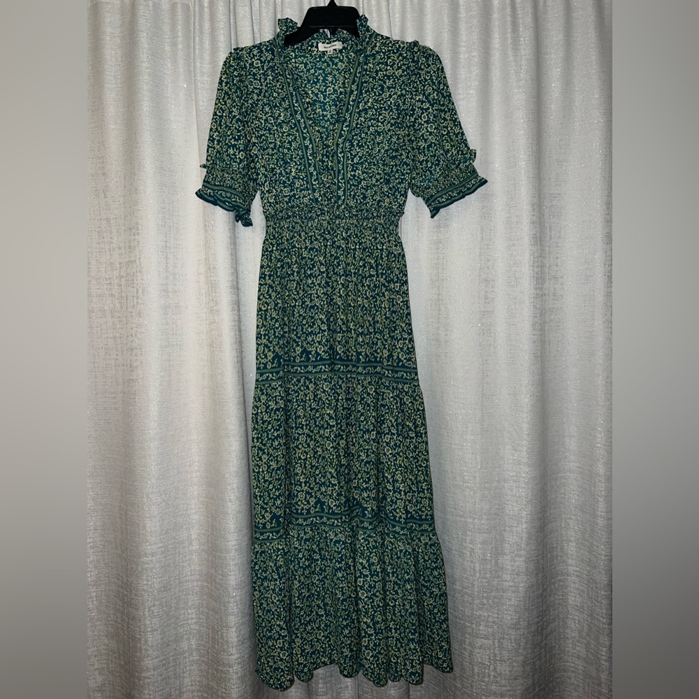 Vintage Green Maxi Dress
